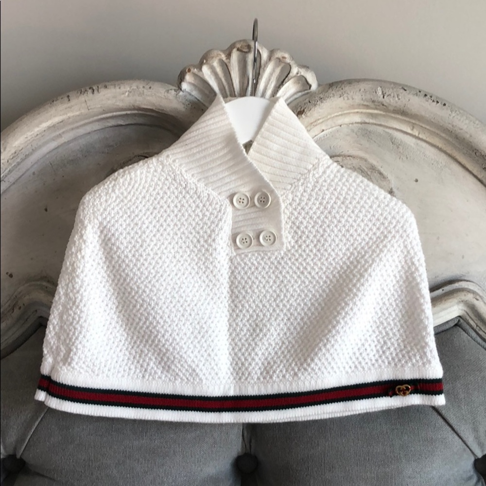 GUCCI baby infant poncho sz 3/6m Luxury designer